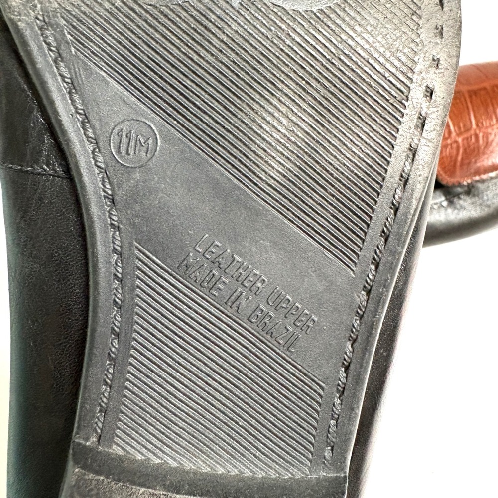 Pazzo Women's Brown Two Tone Leather Loafers in Size 11M - Picture 9 of 10